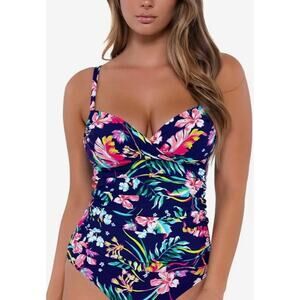 Sunsets Island Getaway Serena Convertible Tankini 34DD NWT